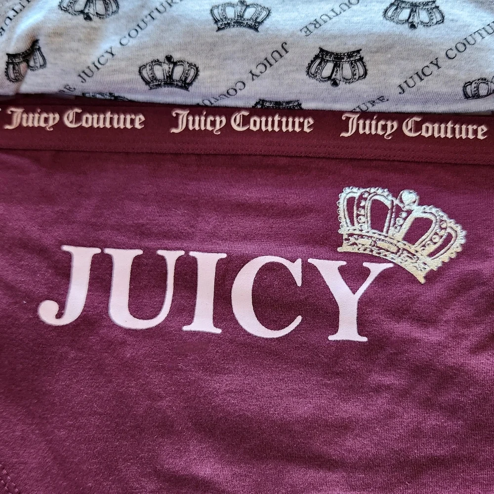 NWT Juicy Couture Underwear Set Cotton Brief 6 Pack Red Pink, Women's Size XL